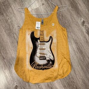 Bedazzled Nashville guitar tank top
